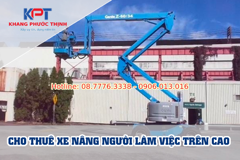 Cho thuê xe nâng người làm việc trên cao KCN Phú Mỹ